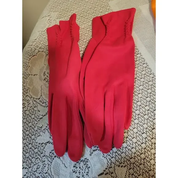14 pair designer ladies nylon dress gloves SIZE 6-7.5